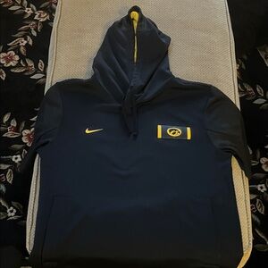 Nike Authentic Iowa Football Short Sleeve Hoodie